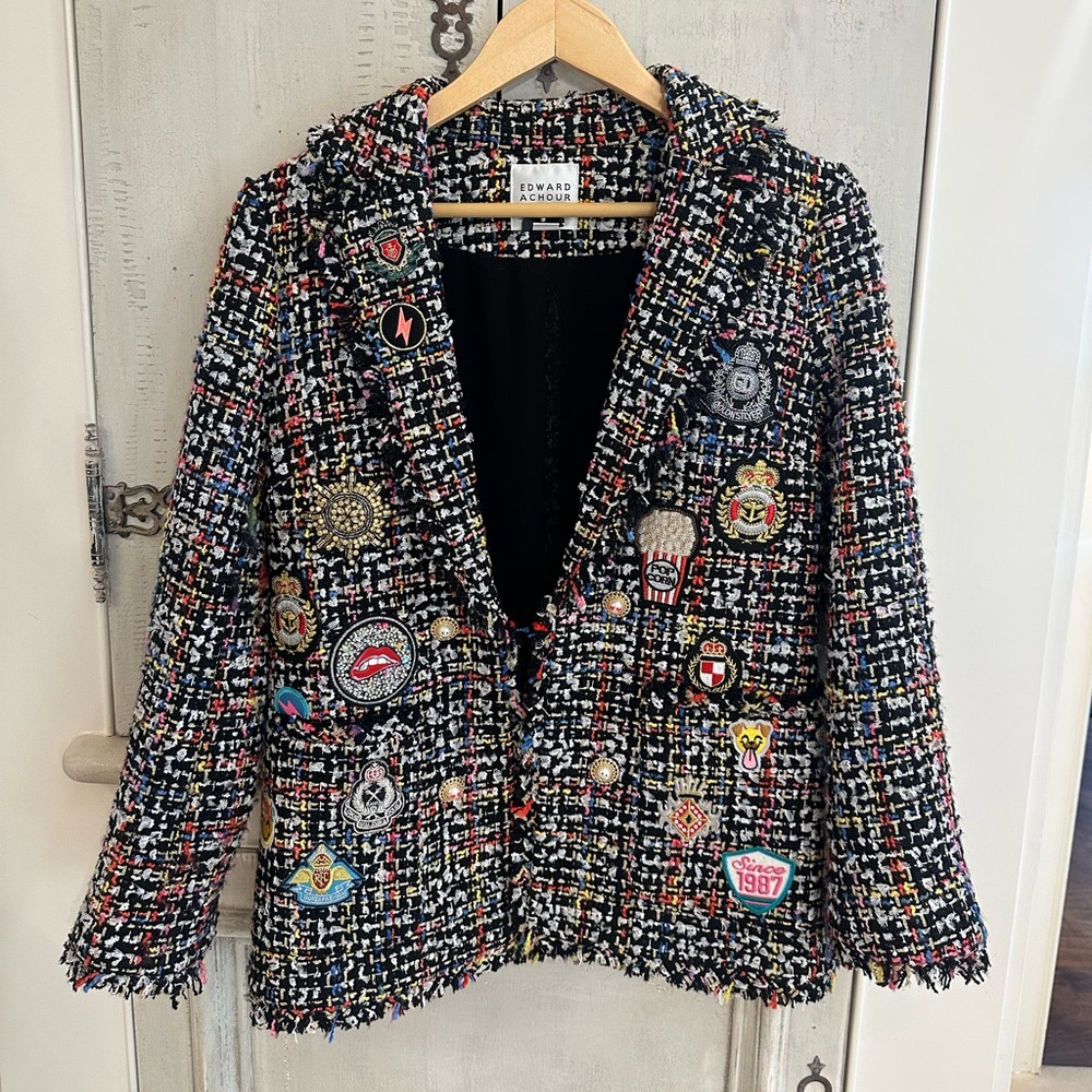Edward Achour Paris Multicolor Tweed blazer